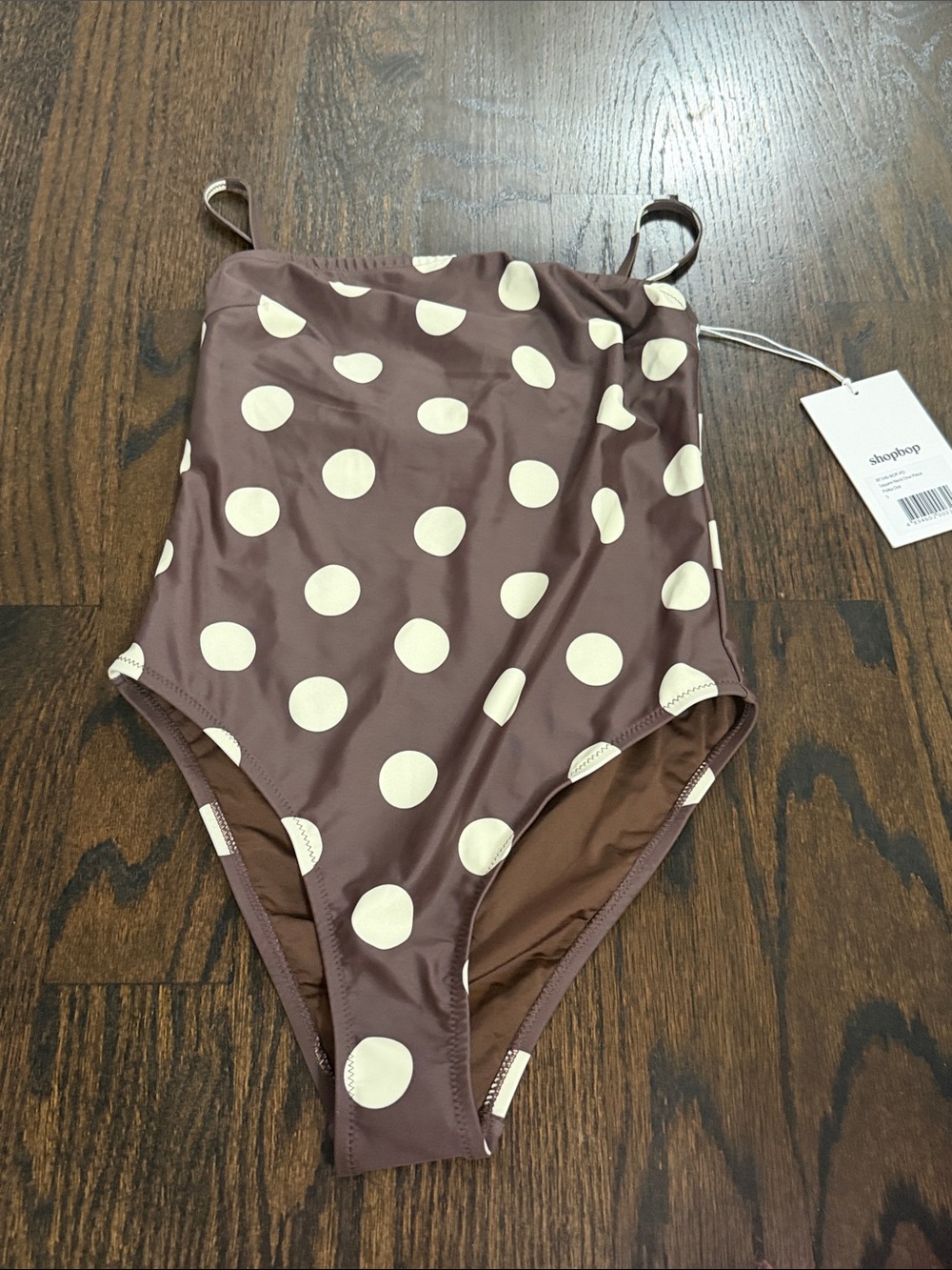 NWT LE BOP Square Neck One Piece - Polka Dot - Picture 2 of 5
